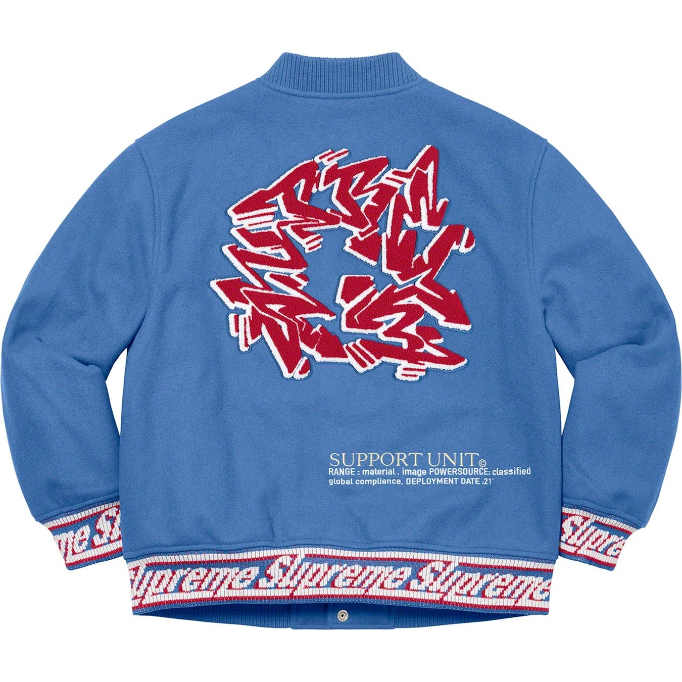Support Unit Varsity Jacket view 12